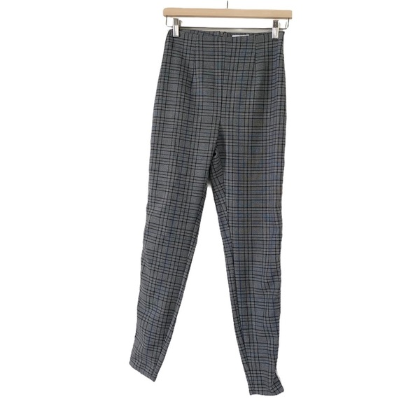 REVOLVE About Us Celine Pants Gray Plaid size XS - Picture 6 of 11